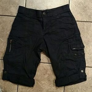 Lee petite 4 cargo shorts black